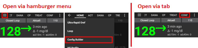 Open config builder